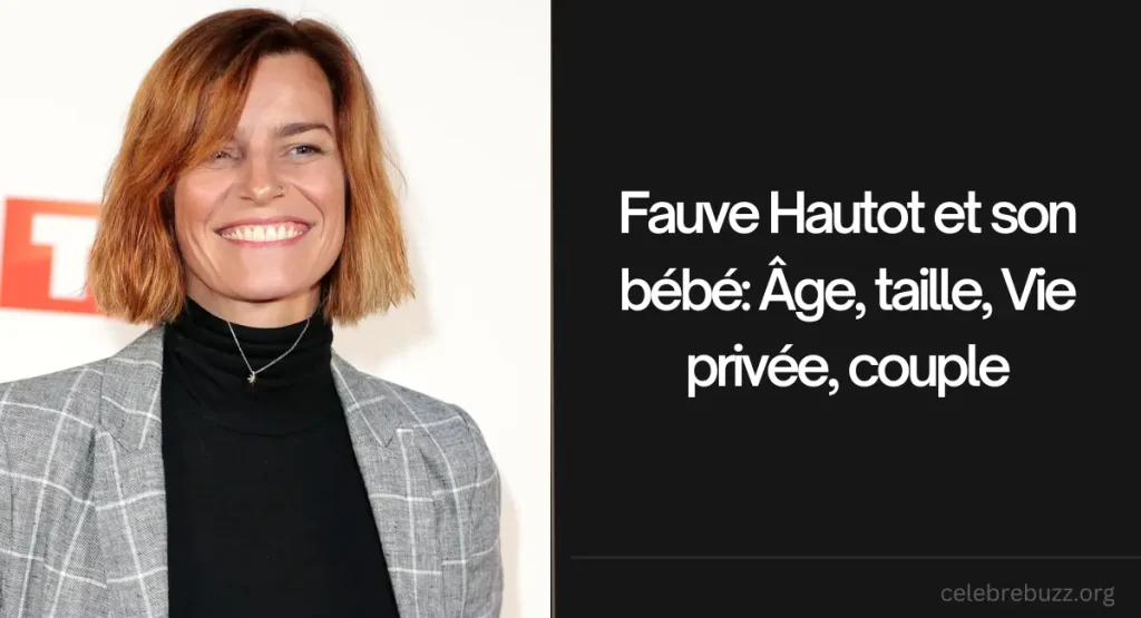 Fauve Hautot et son bébé